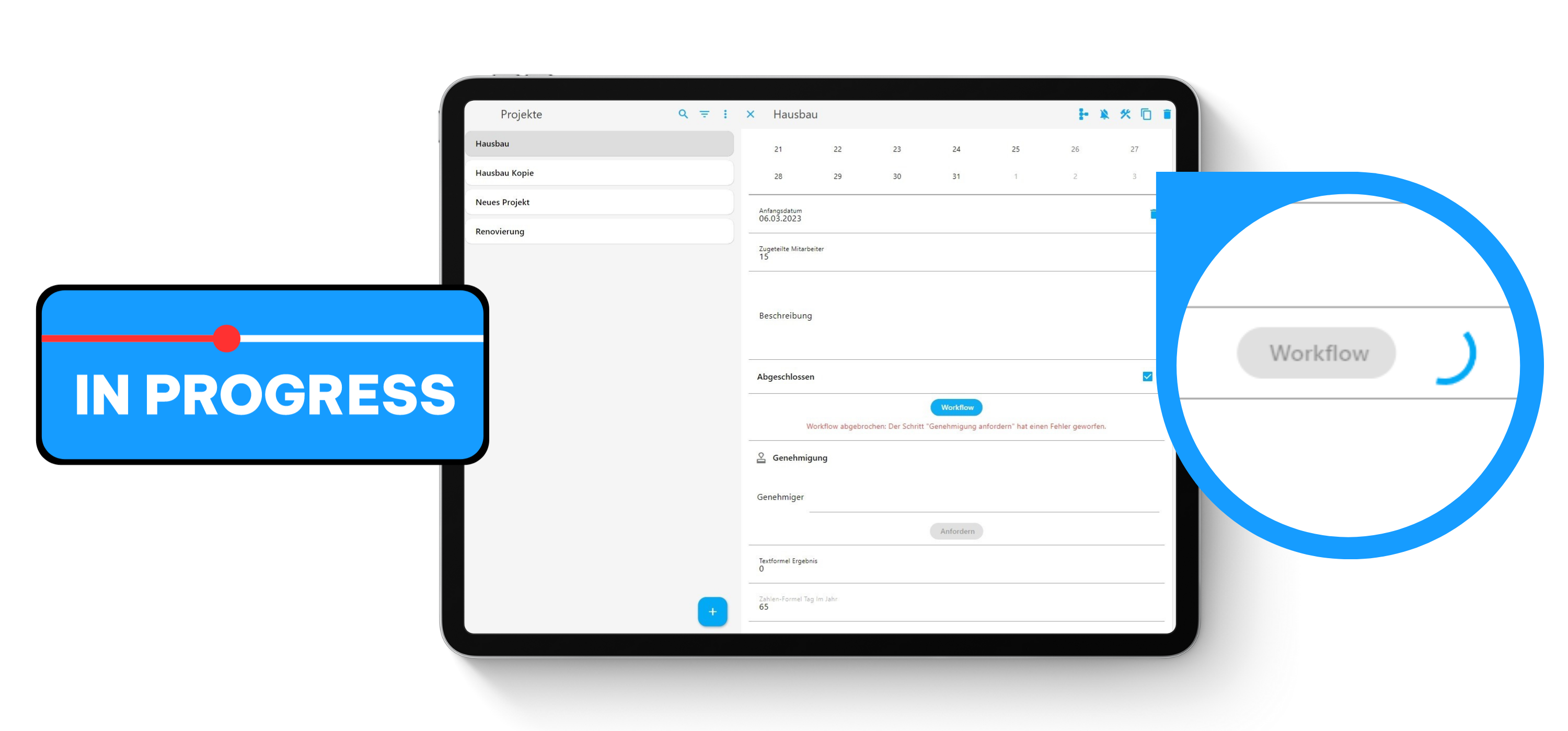 release workflow button